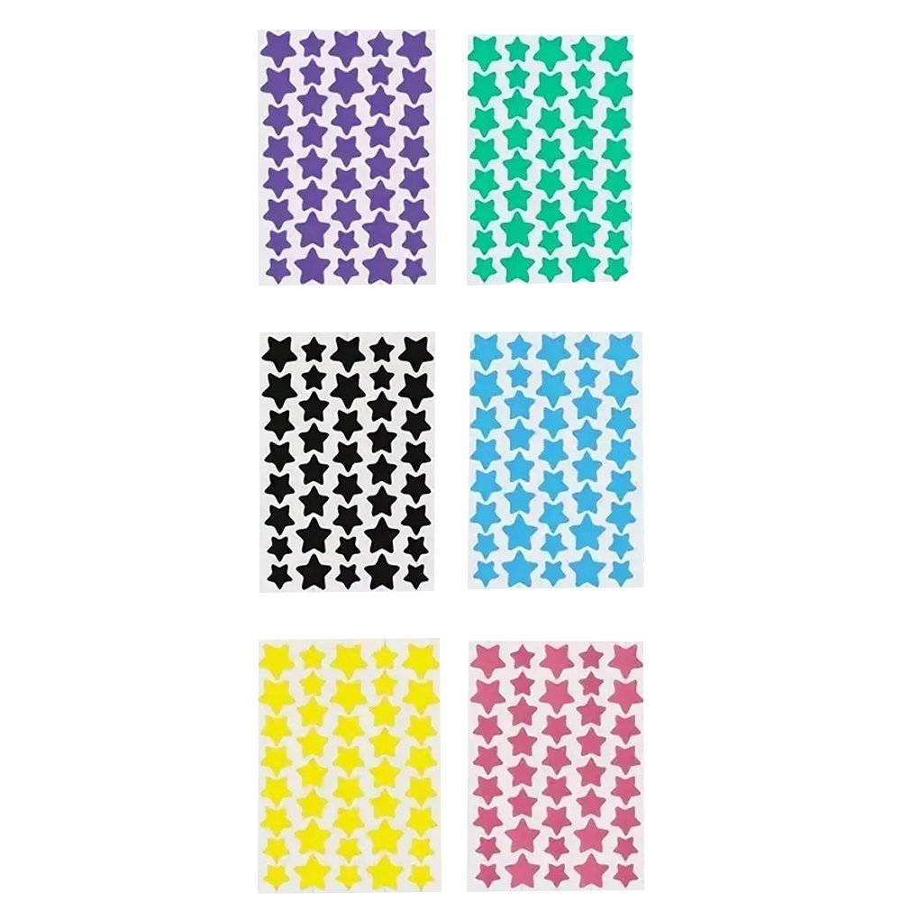 240 morceaux de patchs d'acné étoiles multicolores, patchs d'acné pour le visage, patchs anti-acné correcteurs et patchs de bout