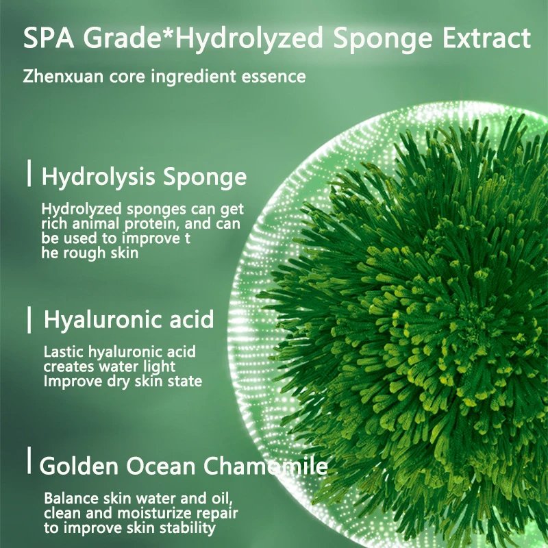 Kit de gommage des algues blanchissant au mélasma, extrait de plante d'os d'algues naturelles, masque de rajeunissement, hydrata