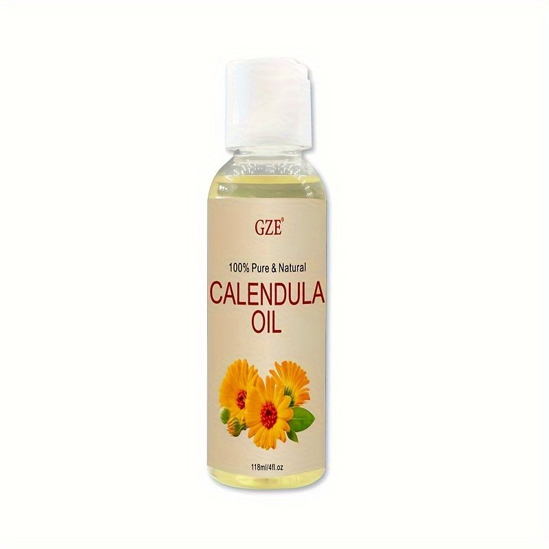 Huile de Calendula GZE - Extrait de fleur de Calendula Officinalis – Infusé -Bénovations pour la peau, les ongles, les cheveux, 