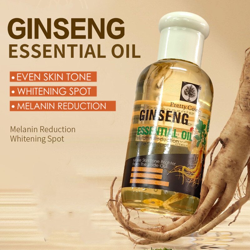 Huile pour le visage au ginseng 75 ml – Texture légère, sensation lisse, hydratante, aide à réduire les ridules, adaptée à tous 