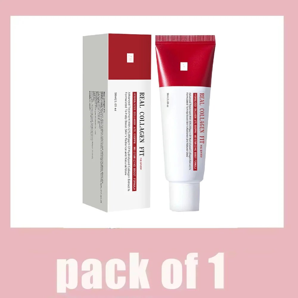 Real Collagen Fit, masque enveloppant au collagène, collagène 670 000 ppm, masque facial décollable pour l'élasticité, hydratant