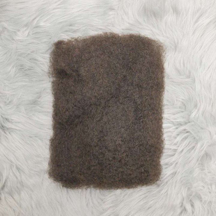 12-18In 50 g/paquet 4C Afro crépus cheveux humains en vrac 100% cheveux humains doux Afro crépus en vrac cheveux humains pour Lo