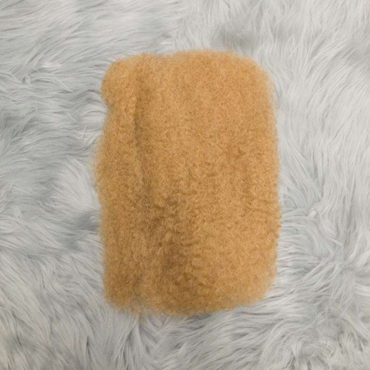 12-18In 50 g/paquet 4C Afro crépus cheveux humains en vrac 100% cheveux humains doux Afro crépus en vrac cheveux humains pour Lo