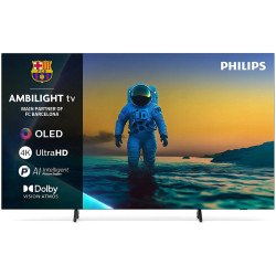 TV intelligente Philips 77OLED820/12 77" UHD Ambilight DVB-T2 Google Assistant OLED DVB-S2 AMD FreeSync NVIDIA G-SYNC