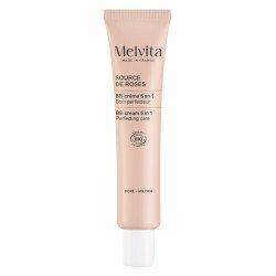 Crème Hydratante avec Couleur Melvita SOURCE DE ROSES Doré 40 ml