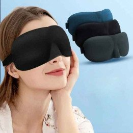 Masque facial de sommeil en forme de 3D pour hommes et femmes, masque pour les yeux, confort du sommeil