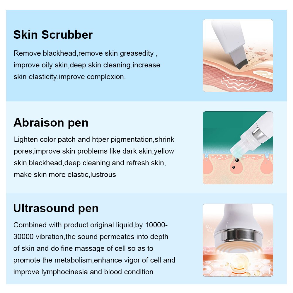 AOKO 6 en 1 Machine de beauté professionnelle pour le visage Hydra Aqua nettoyage en profondeur dispositif de soins de la peau H