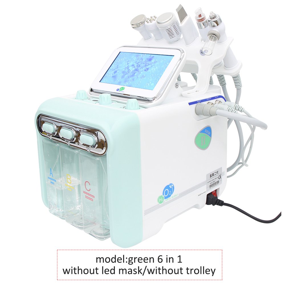 AOKO 6 en 1 Machine de beauté professionnelle pour le visage Hydra Aqua nettoyage en profondeur dispositif de soins de la peau H