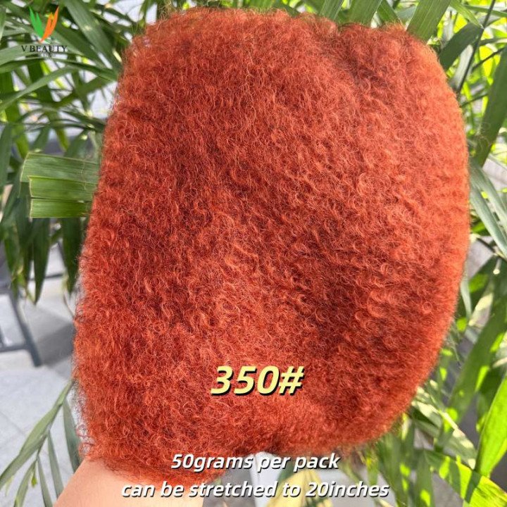 Cheveux humains afro crépus en vrac, micro tresses, cheveux Remy en vrac, gris #   Cheveux afro crépus en vrac de 50 g/20 pouces