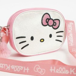 Sac à Bandoulière Hello Kitty Rose 14,5 x 10,5 x 4,0 cm