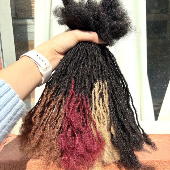 Extensions de micro-locks permanentes faites à la main en cheveux humains, colorées, 10 pouces, 0,2 cm, aspect naturel, souples,