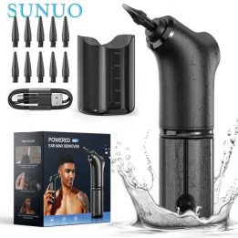 SUNUO nettoyage automatique des oreilles soins de santé Irrigation à l'eau dissolvant de cérumen automatique pour adulte 4 modes