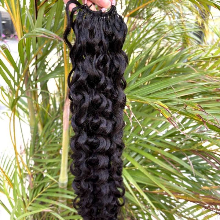 Extensions de cheveux humains au Crochet pré-séparés sans nœuds, cheveux crépus bouclés, plumes au Crochet, 100 g/paquet