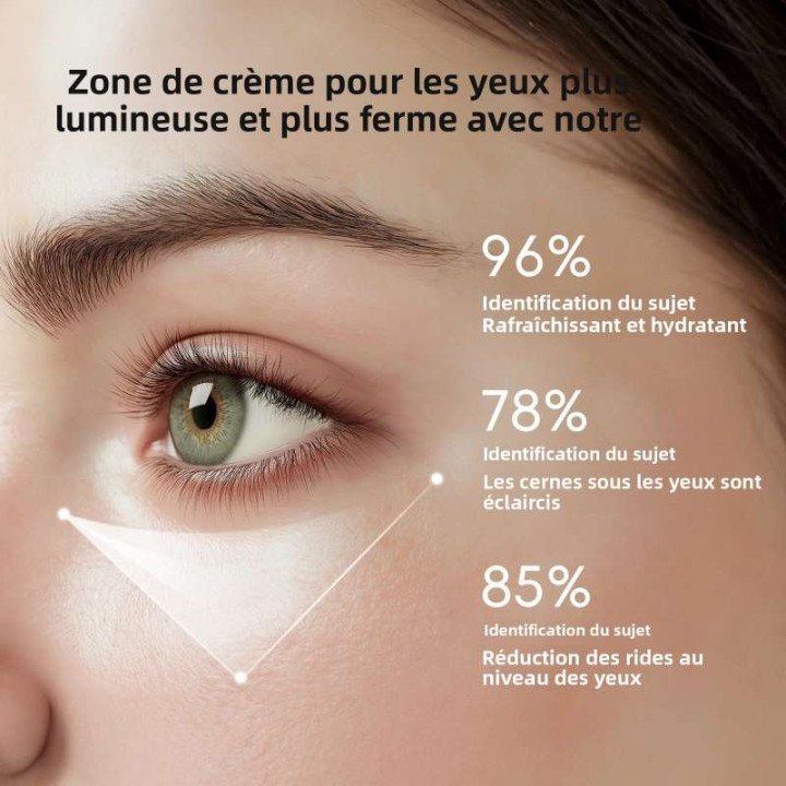 Crème pour les yeux japonaise Sakura, 15g, hydratante, raffermissante, élimination des cernes, rouleau de Massage à 360 degrés, 