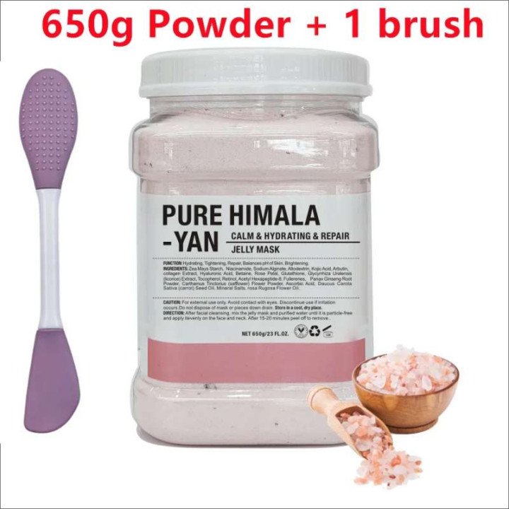 Masque hydratant pour le visage, acide hyaluronique, camomille, poudre avec brosse en Silicone, augmentant l'élasticité de la pe