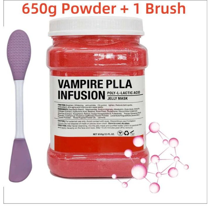 Masque hydratant pour le visage, acide hyaluronique, camomille, poudre avec brosse en Silicone, augmentant l'élasticité de la pe