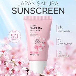 Sakura crème solaire SPF50 bloc solaire pour le visage Lotion d'isolation crème protecteur de peau éclaircissant hydratant crème