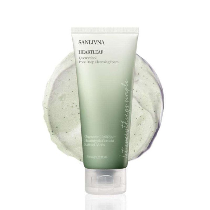 Mousse nettoyante en profondeur des pores Heartletleaf Quercetin, nettoyant, double nettoyage, BHA, soin de la peau à l'acide hy