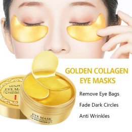 Masque pour les yeux au collagène doré aux algues, 60 pièces/boîte, Anti-cernes, sacs pour les yeux, patchs hydratants Anti-âge,