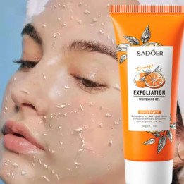 Gel exfoliant Orange pour le visage, gommage hydratant, nourrissant, réparateur, élimination des points noirs, nettoyant pour le