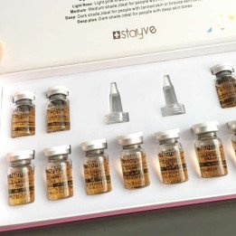 Stayve 8ml saumon ADN Ampoule dorée sérum Kit ingrédients naturels, hydratant, tendre, liftant, raffermissant soin du visage pea