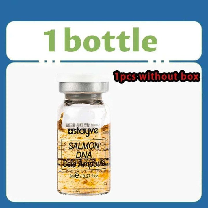 Stayve 8ml saumon ADN Ampoule dorée sérum Kit ingrédients naturels, hydratant, tendre, liftant, raffermissant soin du visage pea