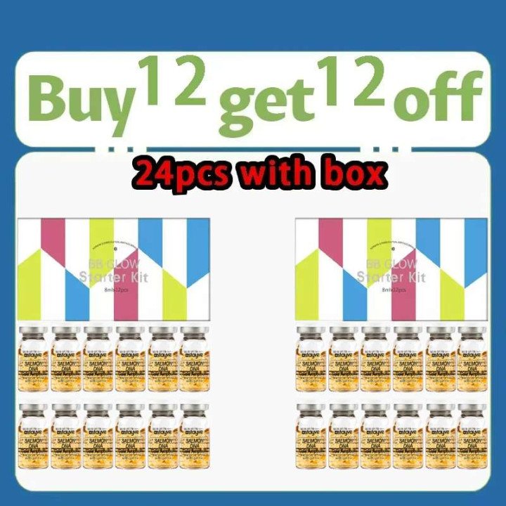 Stayve 8ml saumon ADN Ampoule dorée sérum Kit ingrédients naturels, hydratant, tendre, liftant, raffermissant soin du visage pea