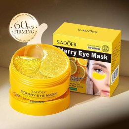 60 pièces SADOER vitamine C cristal collagène masque pour les yeux Anti cernes sous les yeux hydratant Anti-rides Anti-âge patch
