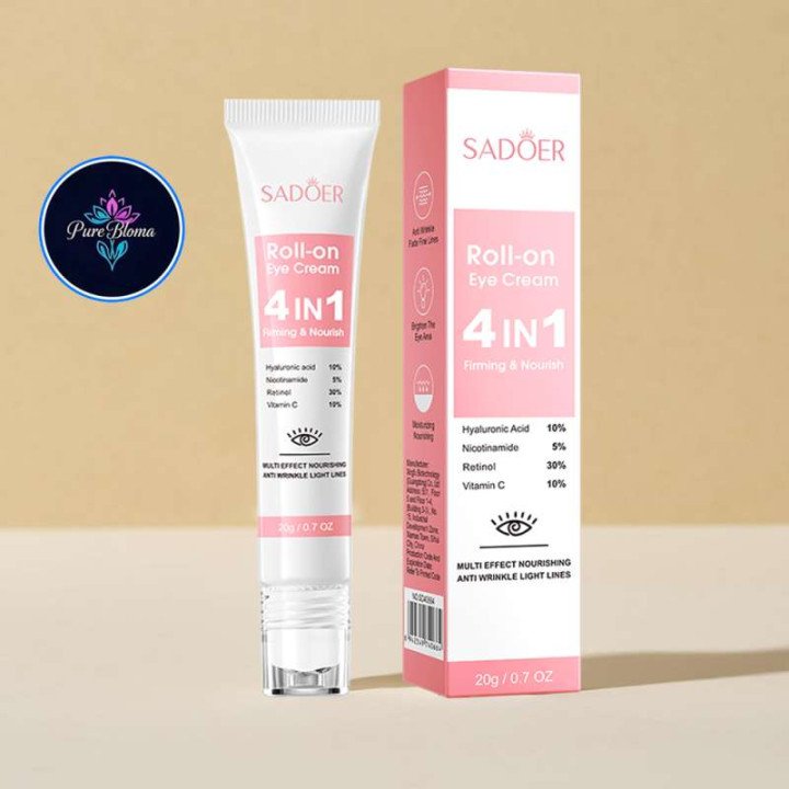 SADOER 4in1 crème hydratante à rouler pour les yeux Anti cernes sacs pour les yeux raffermissant hydratant sérum pour les yeux s