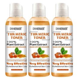 Tonique blanchissant au curcuma, 3 pièces, sérum éclaircissant pour le visage, correcteur foncé, hydratant, vitamine C, Essence 