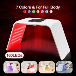 160 LED pliable 7 couleurs LED Photon Machine usage domestique Salon de beauté LED visage corps SPA masque PDT Machine visage LE