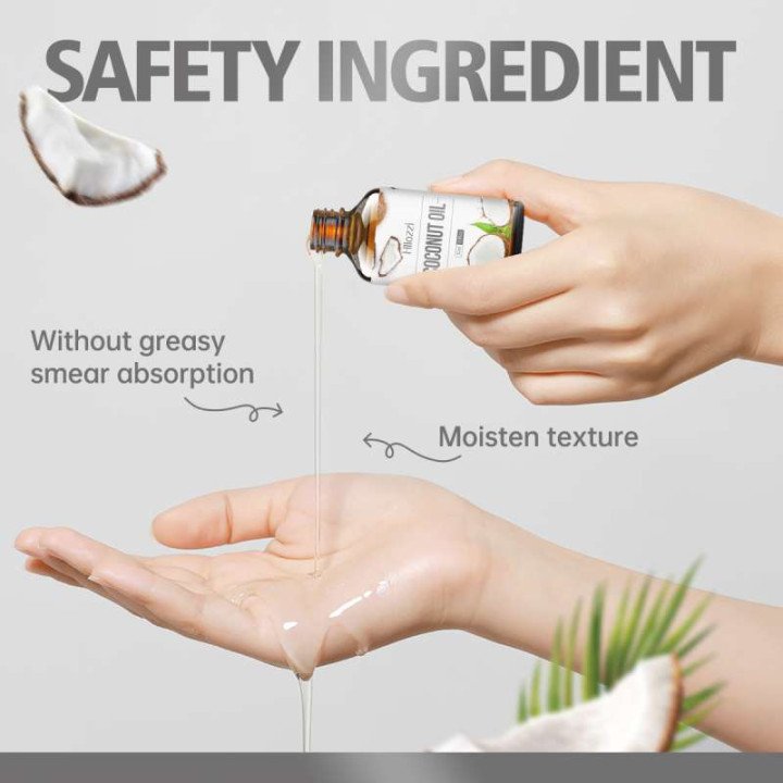 Huile essentielle de noix de coco adaptée au massage, diffuseur d'aromathérapie pour le visage, les poils et les cils, huile ess