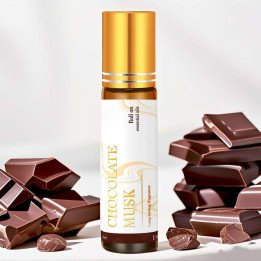 Rouleau de musc au chocolat 10ml, huiles essentielles, parfum pour femmes, huiles de Massage pour le corps, soins de la peau, ca