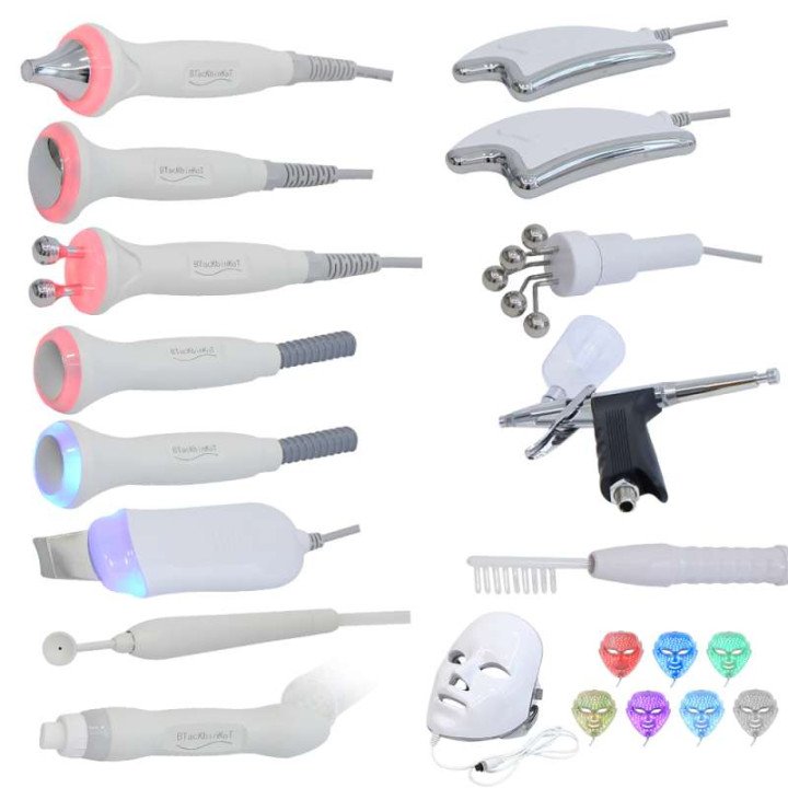 AOKO nouveau 12 IN1 Hydro Dermabrasion Aqua Peeling ultrasons soins du visage Injection d'oxygène rajeunissement de la peau merl