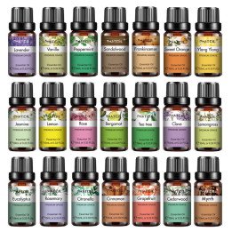 PHATOIL 10ml huiles essentielles naturelles pures pour diffuseur aromathérapie Eucalyptus bergamote vanille huile aromatique pou