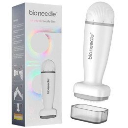 Rouleau de tampon Bio Derma 120 broches, aiguille réglable, stylo à micro-aiguilles pour la croissance des cheveux de la barbe, 