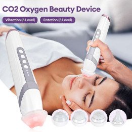 Stylo à bulles d'oxygène CO2 sans fil, Rechargeable par USB, Machine pour le visage, nettoyage en profondeur des Pores, exfolian