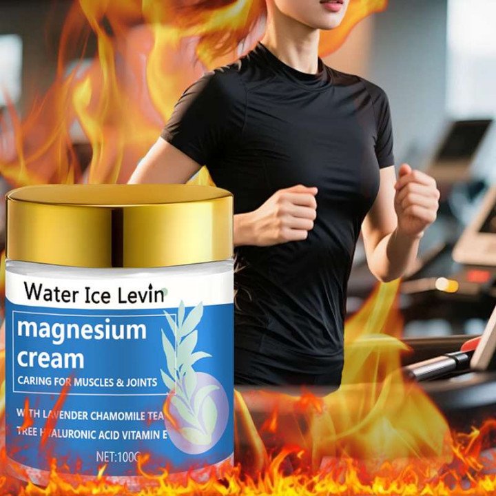 Crème au Magnésium à la Lavande et Arbre à Thé - Apaisement Musculaire, Hydratation Intensive, Détente Nocturne, Soin Hivernal