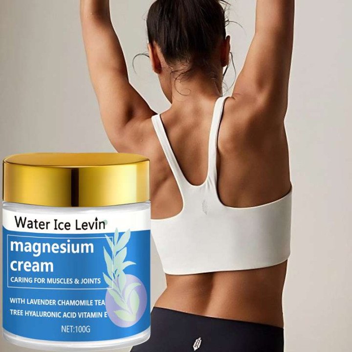 Crème au Magnésium à la Lavande et Arbre à Thé - Apaisement Musculaire, Hydratation Intensive, Détente Nocturne, Soin Hivernal