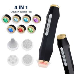 Stylo à bulles d'oxygène CO2 Portable, sérum d'équilibre exfoliant, masseur Facial, Vibration à haute fréquence, Machine de beau