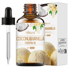 Huile essentielle de noix de coco et de vanille pour massage corporel, diffuseur d'aromathérapie, parfum longue durée, adapté à 