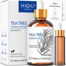HIQILI 100ML huiles essentielles d'arbre à thé pour diffuseur humidificateur aromathérapie Massage huile aromatique pour bougies