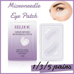 Patch pour les yeux à micro-aiguilles au collagène, masque pour les yeux à micro-aiguilles Soluble à l'acide hyaluronique pour l