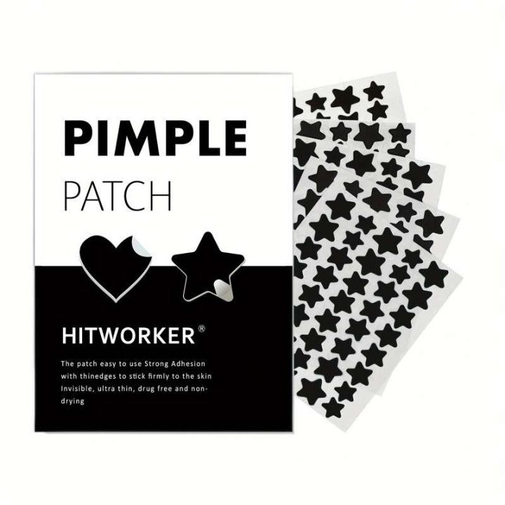 [Patchs hydrocolloïdes pour le visage Zit] Patch pour boutons d'acné à 200 points, Patch de couverture d'acné en forme de cœur n