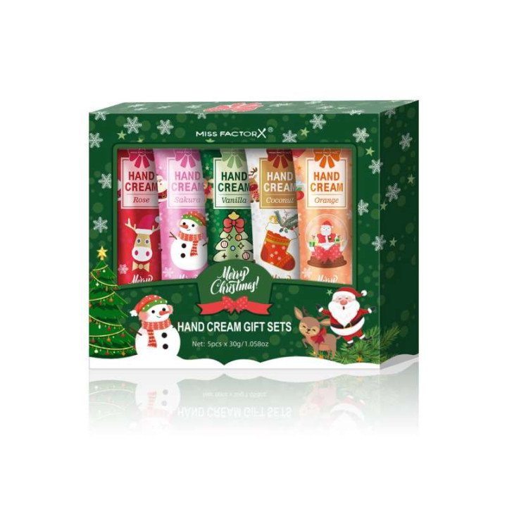 Cadeau de Noël 5/boîte ensemble de crème pour les mains, texture crème, pack de voyage crème pour les mains, durable moisturizer