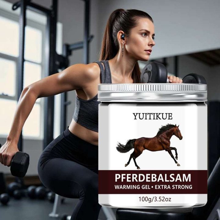 YUlTlKUE Pferdebalsam Gel chauffant Extra fort soin du corps Gel chauffant soulagement confort musculaire baume corporel 100g