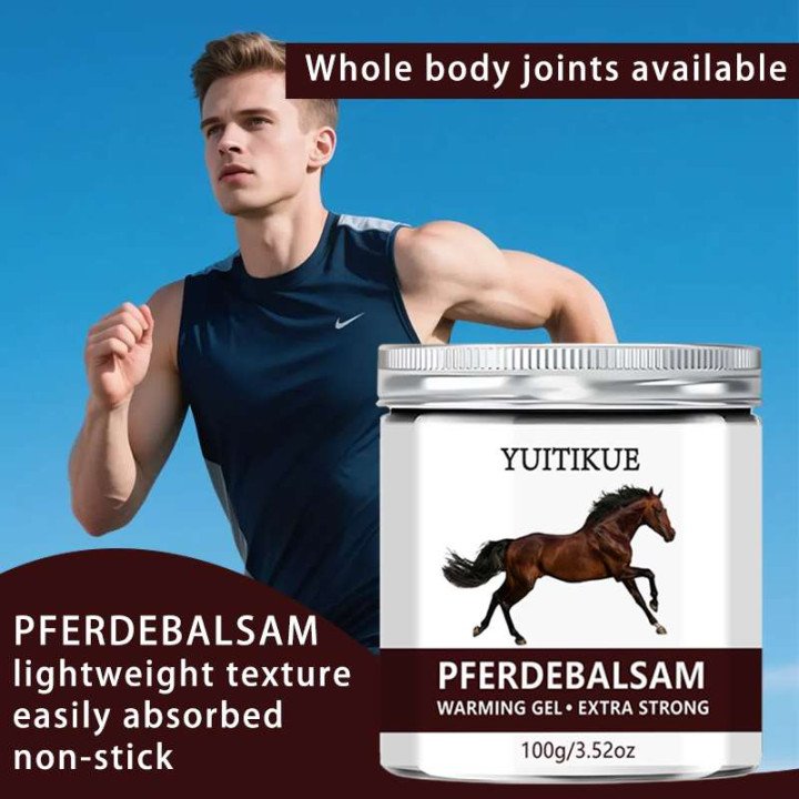 YUlTlKUE Pferdebalsam Gel chauffant Extra fort soin du corps Gel chauffant soulagement confort musculaire baume corporel 100g