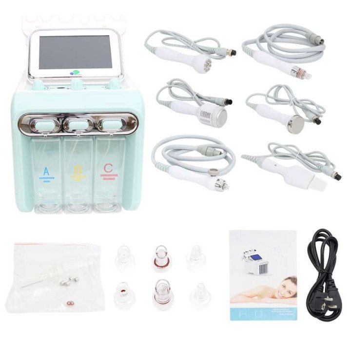 AOKO hydrogène 6in1 eau oxygène Jet Hydro diamant Dermabrasion Machine visage Microdermabrasion dispositif pour le nettoyage du 