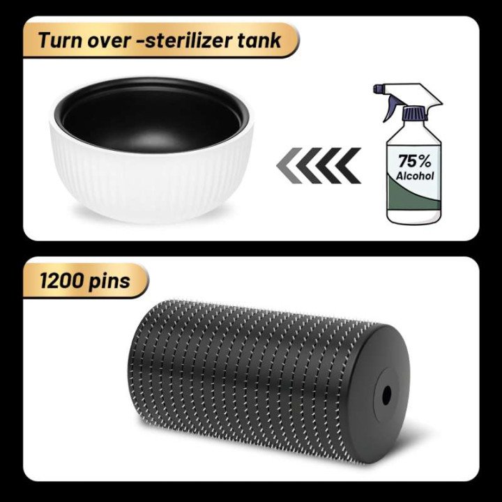 Bio Roller G4 Derma roller Microneedle 1200pin Aiguille en titane