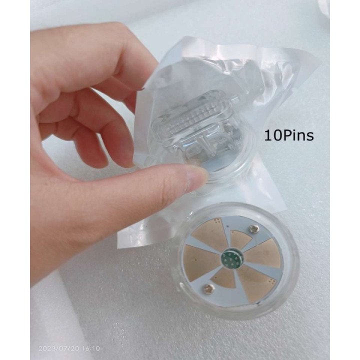 Cartouche de massage jetable de génération de six broches 2 consommables plaquée or